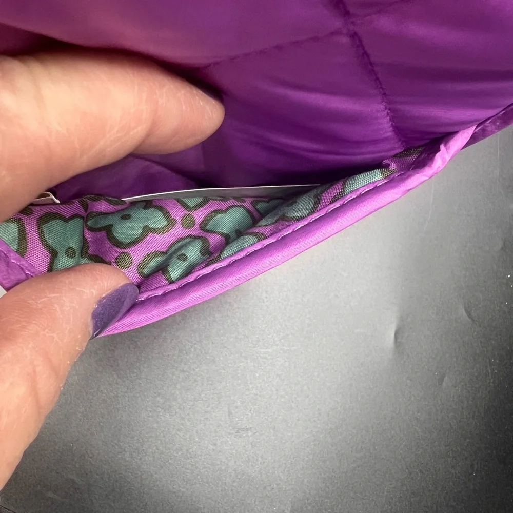 Vera Bradley curling / flat iron cover purple